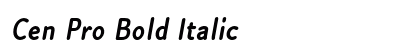 Cen Pro Bold Italic font free download