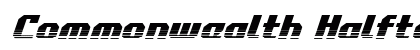 Commonwealth Halftone Italic Italic