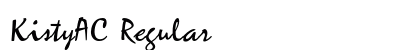 KistyAC Regular Font Preview