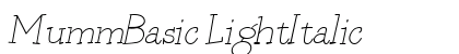 MummBasic LightItalic preview