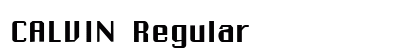 CALVIN Regular Font CALVIN Regular Font Preview