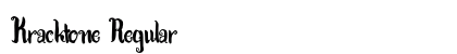 Kracktone Regular Font Preview