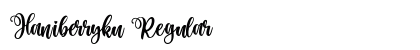 Haniberryku Regular Font Preview