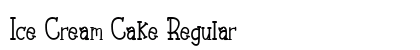 Ice Cream Cake Regular Font Preview