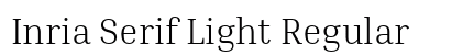 Inria Serif Light Regular preview