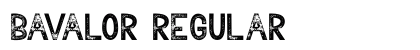 Bavalor Regular Font Preview