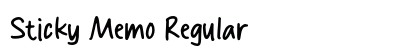 Sticky Memo Regular Font Sticky Memo Regular Font Preview