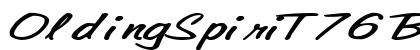 OldingSpiriT76 Bold font free download