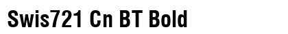 Swis721 Cn BT Bold font free download