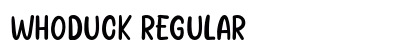 Whoduck Regular preview