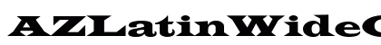 AZLatinWideC Regular Font Preview