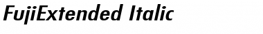 FujiExtended Italic Font