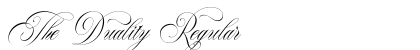 The Duality Regular Font Preview