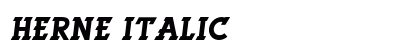 Herne Italic preview Herne Italic preview
