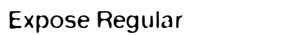 Expose Regular font free download