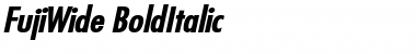 FujiWide BoldItalic Font