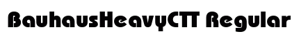 BauhausHeavyCTT Regular Font Preview