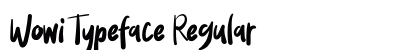 Wowi Typeface Regular preview