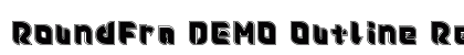 Roundfra DEMO Outline Regular Font Preview