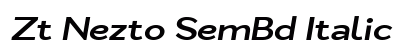 Zt Nezto SemBd Italic preview
