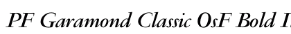 PF Garamond Classic OsF Bold Italic preview