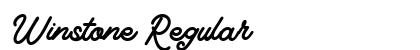 Winstone Regular Font Preview