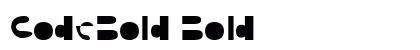 CodeBold Bold font free download