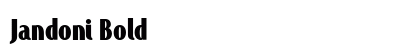Jandoni Bold Font Preview