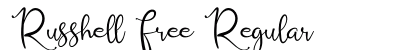 Russhell Free Regular preview