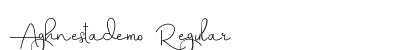 Aghnestademo Regular font free download