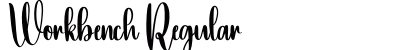 Workbench Regular Font Preview