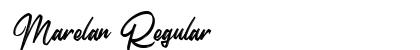 Marelan Regular Font Preview