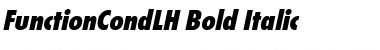 FunctionCondLH Bold Italic Font