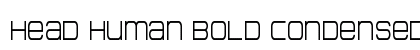 Head Human Bold Condensed Regular Font Head Human Bold Condensed Regular Font Preview