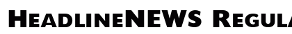 HeadlineNEWS Regular Font Preview