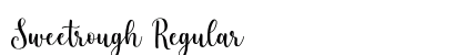 Sweetrough Regular Font Preview