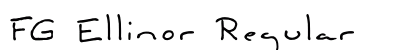 FG Ellinor Regular Font Preview