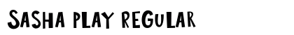 Sasha Play Regular Font Preview