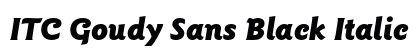 ITC Goudy Sans Black Italic preview ITC Goudy Sans Black Italic preview