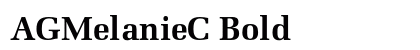 AGMelanieC Bold Font AGMelanieC Bold Font Preview