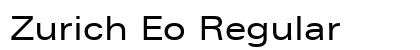 Zurich Eo Regular font free download