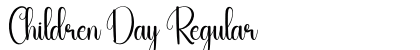 Children Day Regular Font Children Day Regular Font Preview