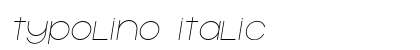 Typolino Italic Font Preview
