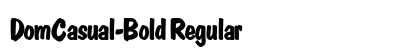 DomCasual-Bold Regular font free download