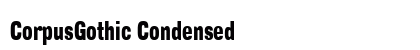 CorpusGothic Condensed preview