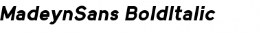 MadeynSans Bold Italic