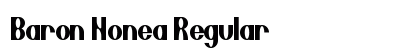 Baron Nonea Regular Font Baron Nonea Regular Font Preview