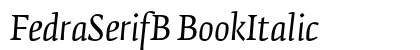 FedraSerifB BookItalic preview