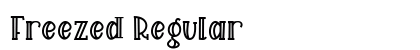 Freezed Regular Font Preview
