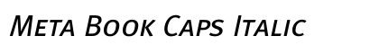 Meta Book Caps Italic Preview